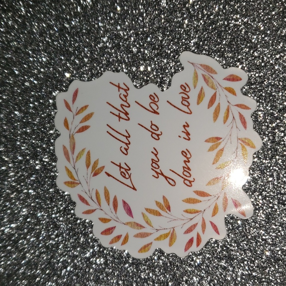 GOD WATERPOOF Sticker Quote Love